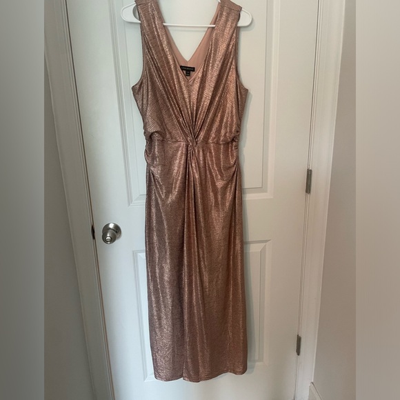 Women’s Rose Gold Evening Dress - Picture 1 of 4